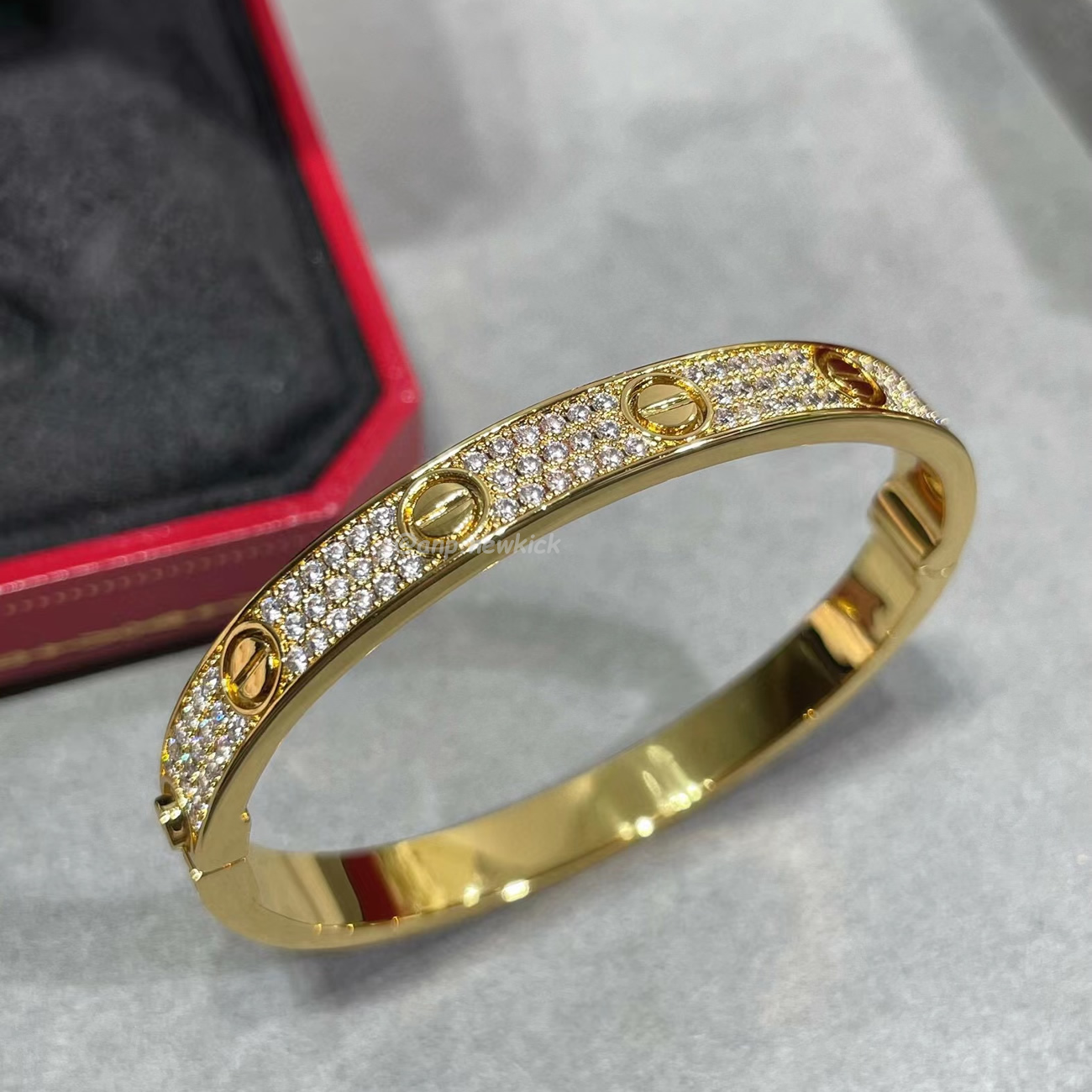 Cartier Bracelet Wide Version Full Sky Star Gold Rose Gold Platinum (6) - newkick.cc